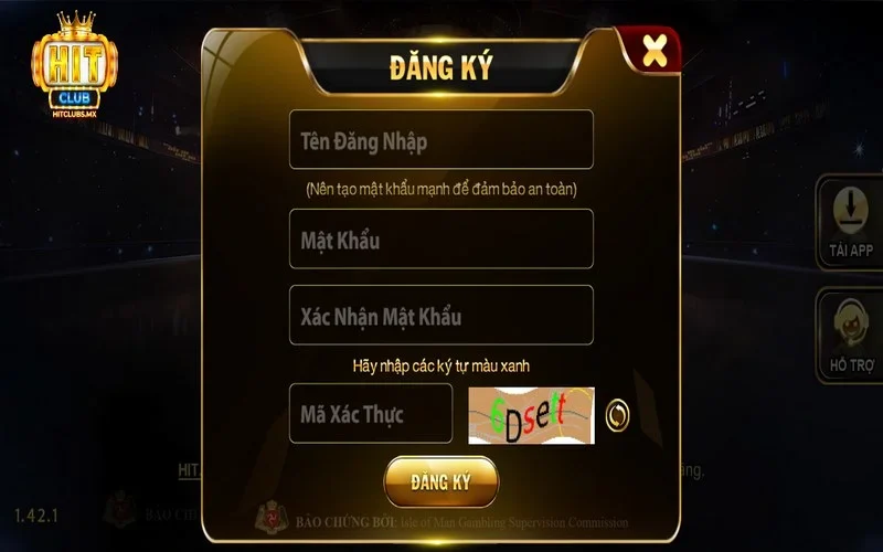 Đăng ký Hitclub nhanh với các bước đơn giản