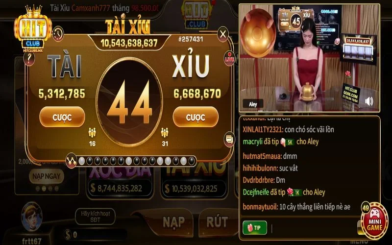 Giao diện chơi cá cược rất hiện đại