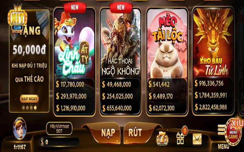 Nổ hũ của Hitclub hấp dẫn