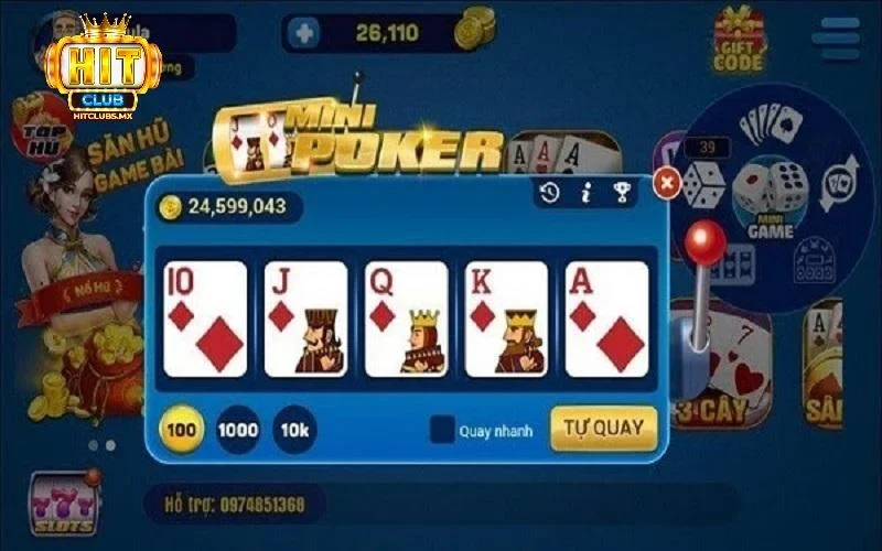 Giới thiệu sơ lược Mini Poker Hitclub